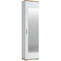 living charm Hola Garderobenschrank 50x34x199 cm weiß