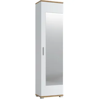 living charm Hola Garderobenschrank 50x34x199 cm weiß