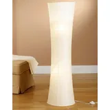 Trango Design Reispapier Stehlampe 1229L *SWISS* Reispapierlampe *HANDMADE* Stehleuchte mit weißem Lampenschirm inkl. 2x E14 LED Leuchtmittel, Form: Rund, Höhe: 125cm, Wohnraumlampe, Standlampe