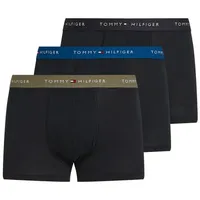 Tommy Hilfiger Underwear Boxer TRUNK 3 PACK (3-St) mit kontrastfarbenem Logobund schwarz M (50)
