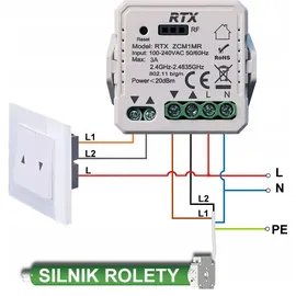 OEM Tuya Zigbee Rollladensteuerung 10 St. Mehrfarbig