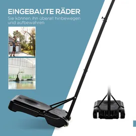 Homcom Basketballkorb,, schwarz B/H/L: ca. 73x210x74 cm / schwarz, Weiß, rot Metall, 49x73 Freizeit, Sport Fitness