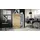 Vladon Highboard 79 x 105,5 x 35,5 cm Weiß matt / Eiche Natur