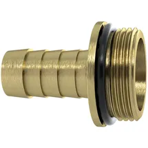 Riegler 1/3 Schlauchverschr. G1 1/4x32, m. NBR O-Ring, m. Bund, MS blank