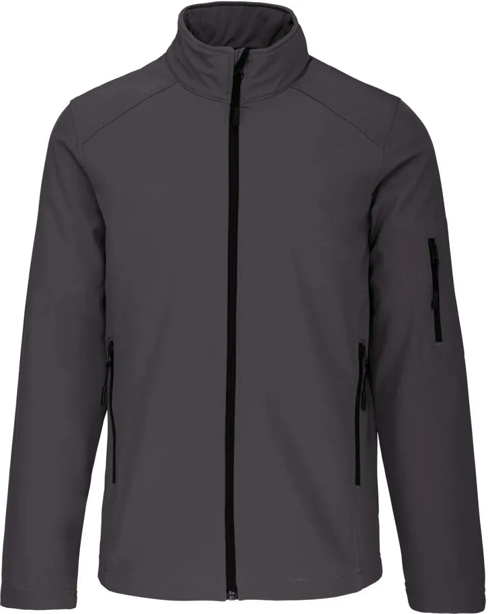 Kariban Herren 3-Lagen Softshell Jacke Softshell-Jacke K401 titanium L
