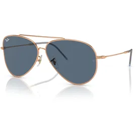 Ray-Ban Aviator Reverse Unisex-Sonnenbrille Vollrand Pilot Metall-Gestell, gold