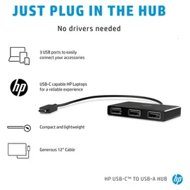 HP USB-C zu USB-A Hub Z6A00AA