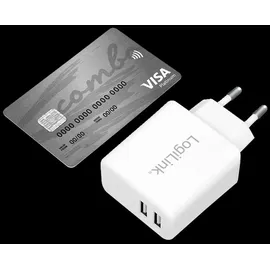 Logilink USB Steckdosenadapter 12 Watt weiß