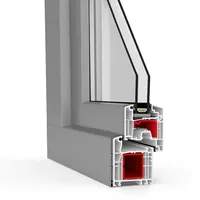 Kunststoff Aluminium Fenster, aluplast IDEAL TwinSet 4000, Innen Weiß, Außen Anthrazit, 510x510 mm, einteilig festverglast