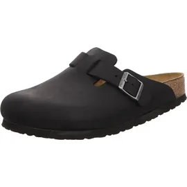 Birkenstock Boston Nubukleder geölt Damen schwarz 40 EU