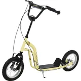 Homcom Kinderroller mit Handbremse beige