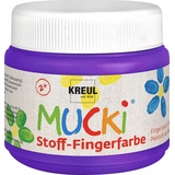 Kreul Mucki, Künstlerfarbe - Bastelfarbe, Stoff-Fingerfarbe pink, 150 ml)