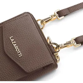 lazarotti Geldbörse Damen Bologna Leather Zip Around Wallet taupe