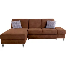 sit&more Ecksofa »Clio L-Form« wahlweise mit Bettfunktion oder Vorziehsitz und Bettkasten, Federkern