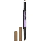Maybelline NEW YORK Express Brow Satin Duo Stift und Puder für die Augenbrauen Duo Farbton 01 Dark Blonde