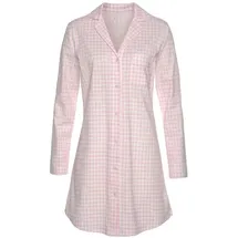 VIVANCE DREAMS Damen Nachthemd rosa-weiß Gr.36/38