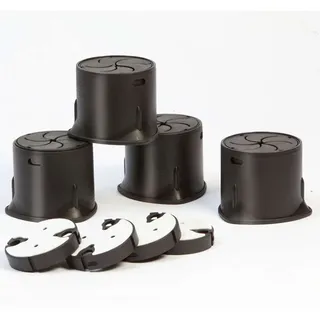 NRS Langham SureGrip Möbelerhöhungen für Bett/Stuhl/Tisch - 4er Pack