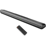 Heymell Soundbar, Soundbar für TV, 6 Stück Lautsprecher & Dual-Amplifer DSP, tiefer Bass, TV-Lautsprecher, 130 W, 125 dB, Bluetooth 5.0, Soundbar mit integriertem Subwoofer, Wandmontage