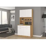 Küchen-Preisbombe Mario 100 cm Elektrokochfeld links weiß