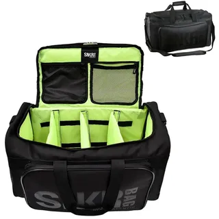 artfilif Sneaker-Tasche, Turnbeutel, Sportbeutel, Duffle Bag für Reisen, Schuhbeutel für Reisen, Turnbeutel für Damen und Herren mit 3 verstellbaren Fächern, Schwarz