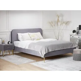 Beliani Flayat 140 x 200 cm Grau/Gold