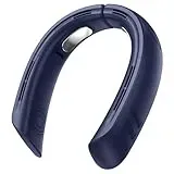 Kukiwhy Verbesserter Hals Ventilator, 4 Turbo 6000 mAh Faltbare Tragbarer Nackenventilator, 360° Verstellbarer Handventilator klein, USB Ventilatoren geschenke für frauen mama männer papa geburtstag