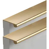 Versteckte Möbelgriffe Gold Schranktürgriffe 2 Stück Küchengriff Kleiderschrankgriff Extra Lange Griffe Schubladengriffe, Aluminiumlegierung (Length 500mm)