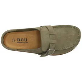 NOU Emilian V2 Leder Kork Mokassins Damen, 3025 - olivine 38