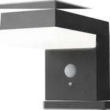 Sygonix SY-4715526 Solar-Außenwandleuchte mit Bewegungsmelder SMD LED 6 W Schwarz