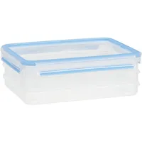 Emsa Clip & Close Aufschnittbox blau 1,0 l 4-teilig