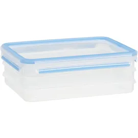 Emsa Clip & Close Aufschnittbox blau 1,0 l 4-teilig
