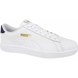 Puma Smash v2 L puma white-peacoat-puma team gold 45