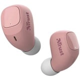 Trust Nika Compact Kopfhörer in Ear, mit Ladecase (TWS, im Ohr Anrufe/Musik Bluetooth Pink