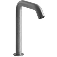 Gessi 316 Cesello, Berührungsloser, elektronisch gesteuerter Waschtisch-Auslauf, integrierter Sensor am Perlator, Ausladung 154mm, höhere Version 230mm, 54480299, Farbe: Schwarz XL