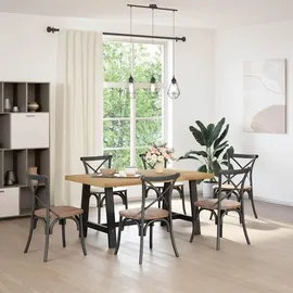 vidaXL Noain 160 x 75 x 90 cm braun