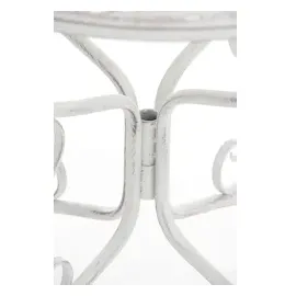 CLP Gartentisch Ø 70 cm Antik Weiß
