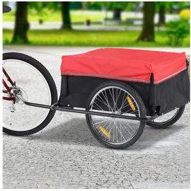 Homcom Lastenanhänger rot/schwarz