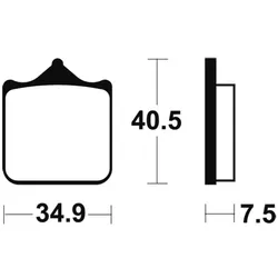 TECNIUM Performance Bremsbeläge aus gesintertem Metall - MF262