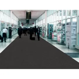 Primaflor Läufer "PODIUM", grau (anthrazit), B:100cm H:2,6mm L:2.600cm, Polypropylen (PP), PRIMAFLOR-IDEEN IN TEXTIL, Teppiche, Läufer, Breite 100 cm, robuster Nadelfilz, Uni-Farben