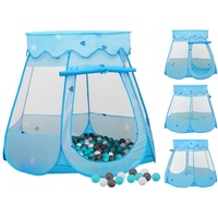 vidaXL Kinder-Spielzelt mit 250 Bällen Blau 102x102x82 cm