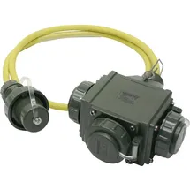 Dönges Dönges, Dreifachverteiler THW-Version 230 V, 16 A, 1,5 m, bronzegrün