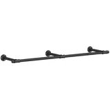 Songmics Wandgarderobe schwarz Metall 170,0 x 7,0 cm