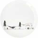 räder Geschenkteller Camping 15 cm weiß