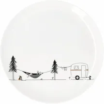 räder Geschenkteller Camping 15 cm weiß