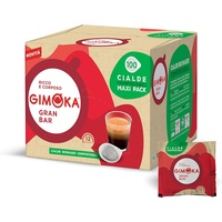 Gimoka - Kompatibel Für Easy Serving Espresso - Cialde Ese 44-100 Kaffeepads - Geschmack GRAN BAR INTENSO - 12 - In Kompostierbarem Papier