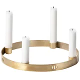 Ferm Living Kerzenhalter Circle small, Messing