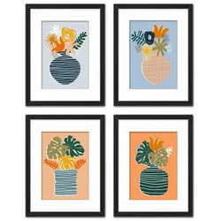 Bild DKD Home Decor Blumenvase (35 x 2,5 x 45 cm) (35 x 2 x 45 cm) (4 Stück)