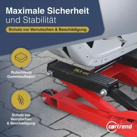 CARTREND Hebebühne Gummi/Metall/Stahl 680 kg rot