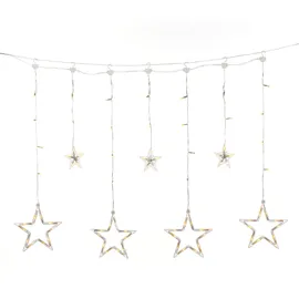 Konstsmide Solar Lichtervorhang 77x bernstein