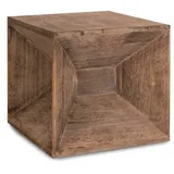 Homestyle4u Beistelltisch Braun Eiche 40 x 38 x 40 cm